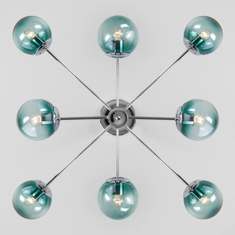 люстра на штанге eurosvet 30166/8 хром