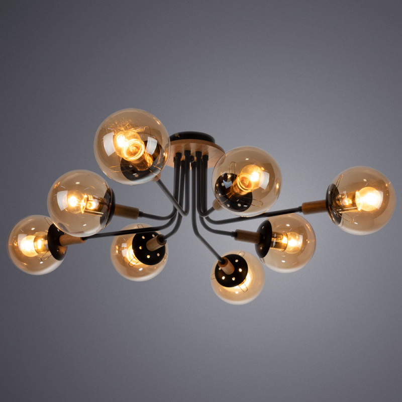 люстра на штанге arte lamp a2716pl-8bk