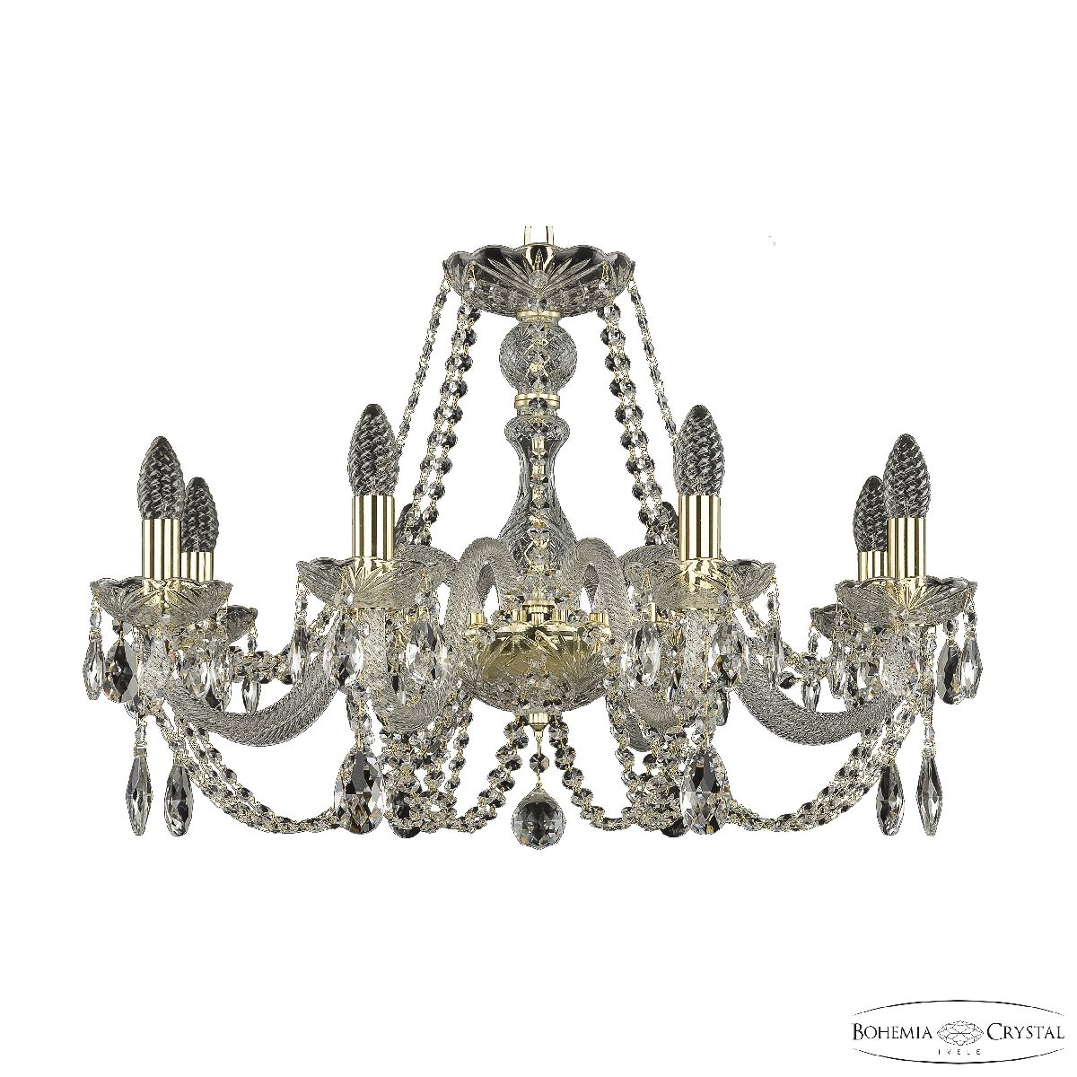 подвесная люстра bohemia ivele crystal 101/8/240 g