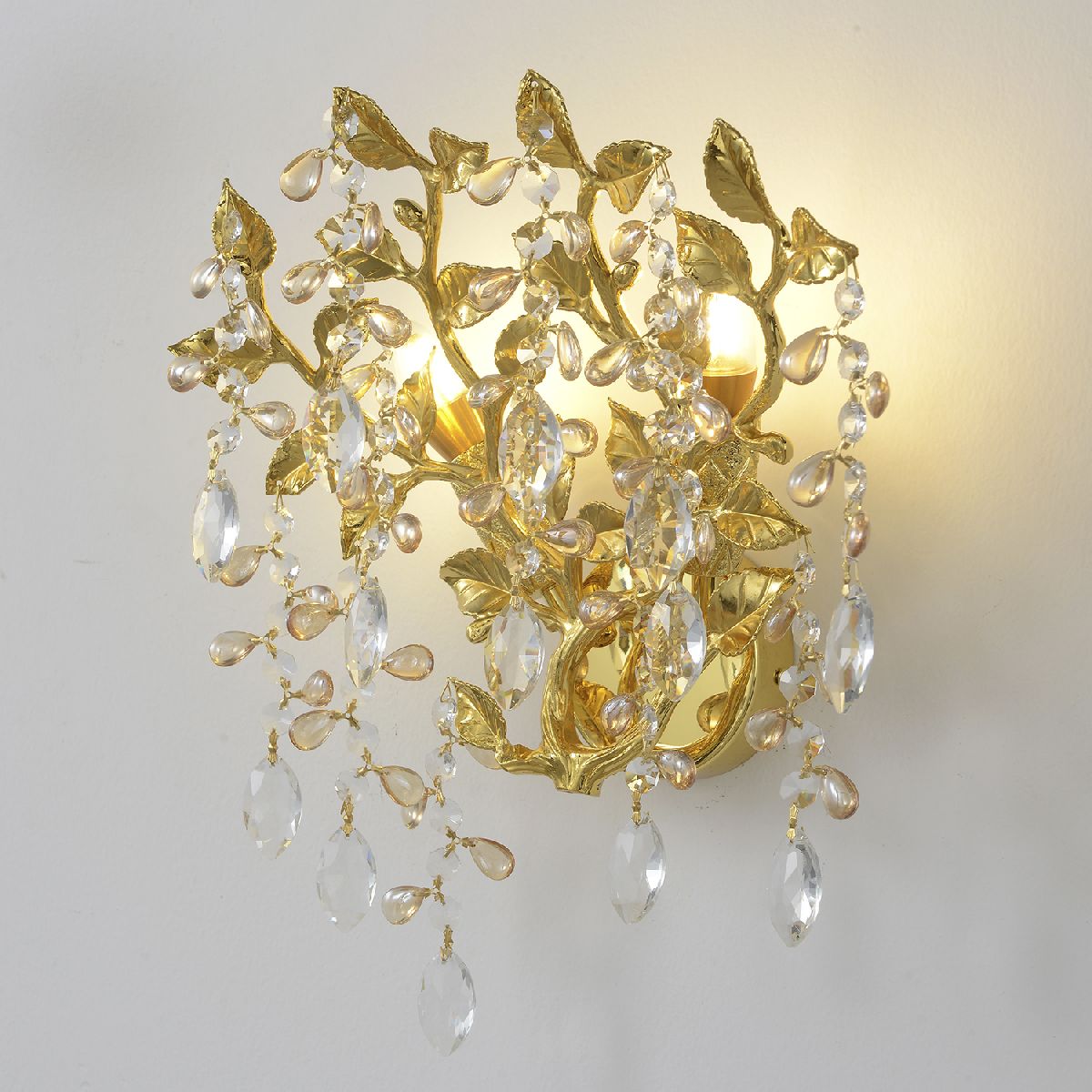 настенный светильник crystal lux eden ap2 gold