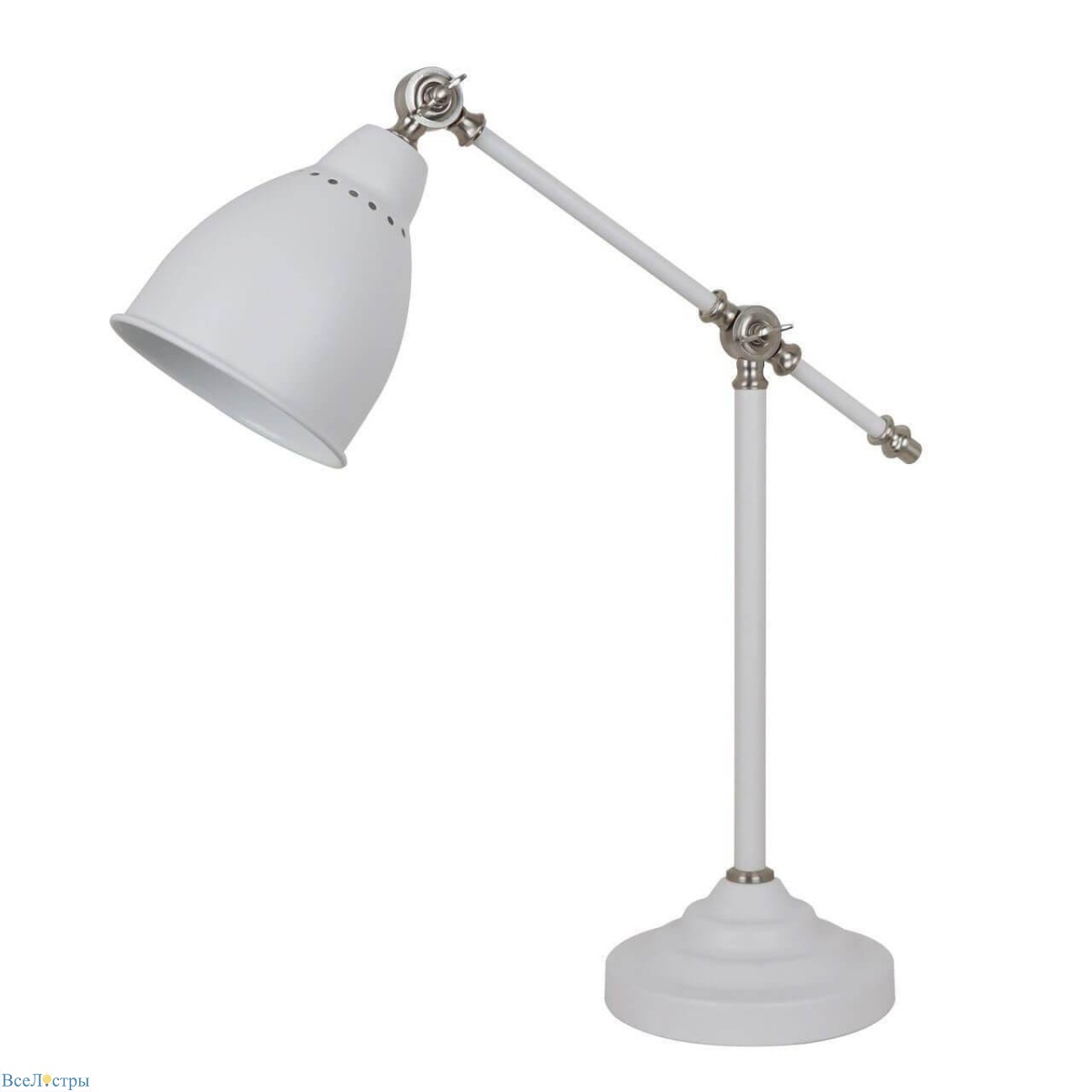 настольная лампа офисная arte lamp braccio a2054lt-1wh