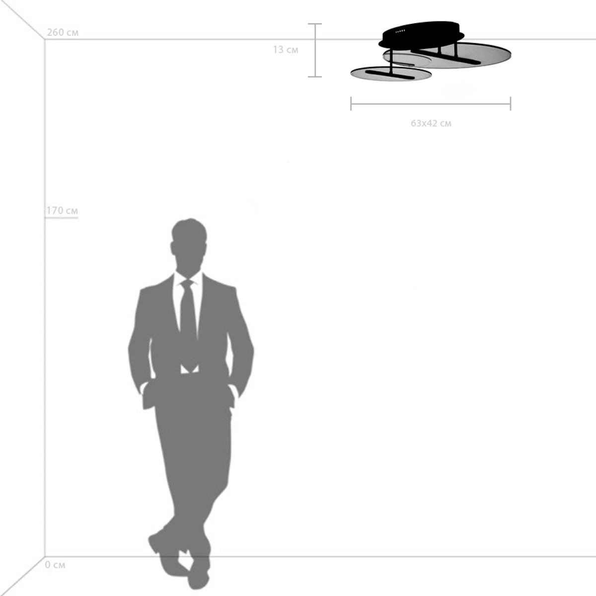 потолочная светодиодная люстра lightstar acrile 738053