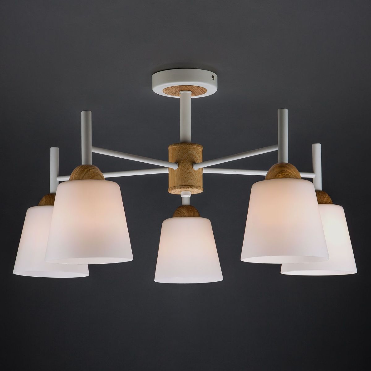 потолочная люстра eurosvet fresco 70085/5 белый