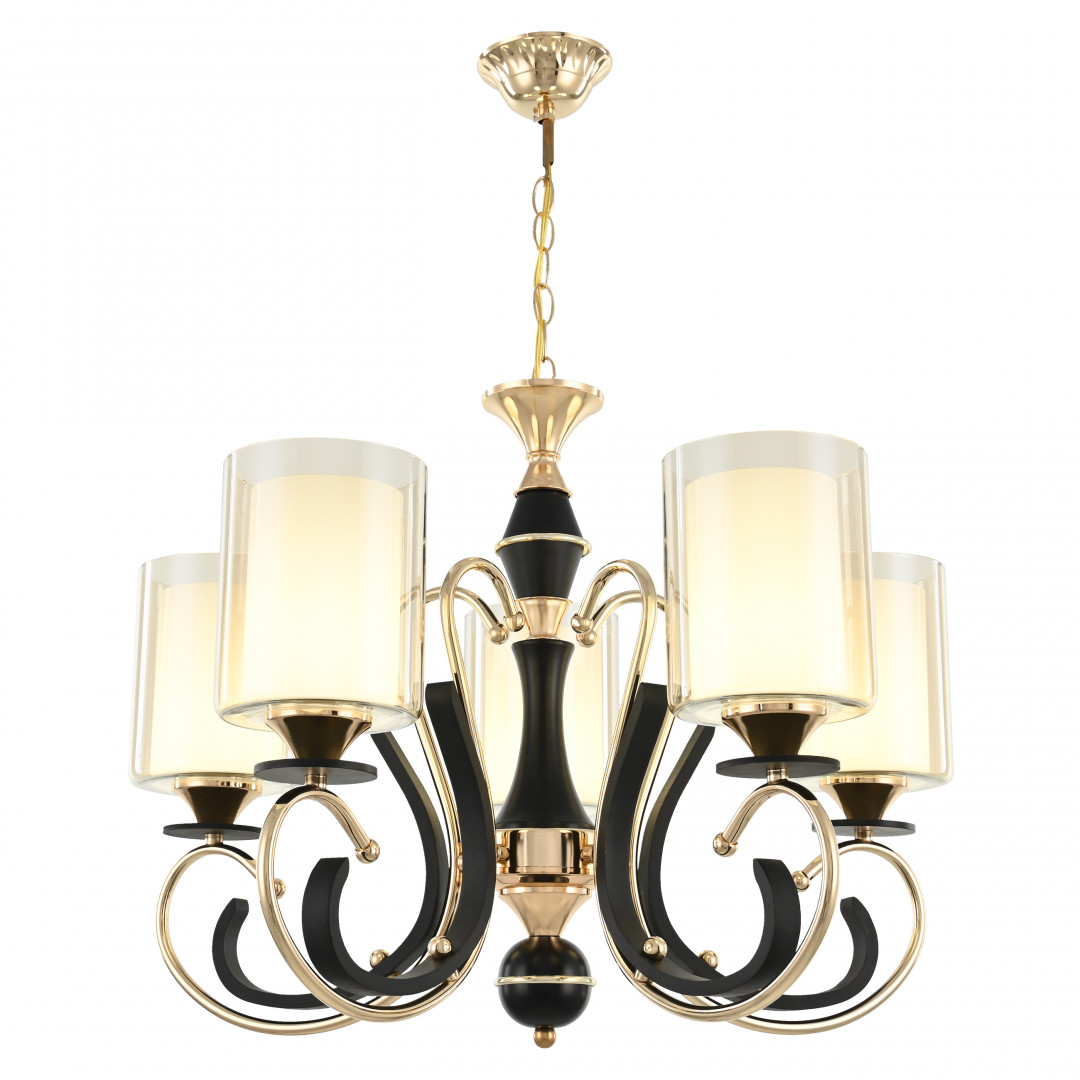 подвесная люстра arte milano florentia 302237/5 bk/gd