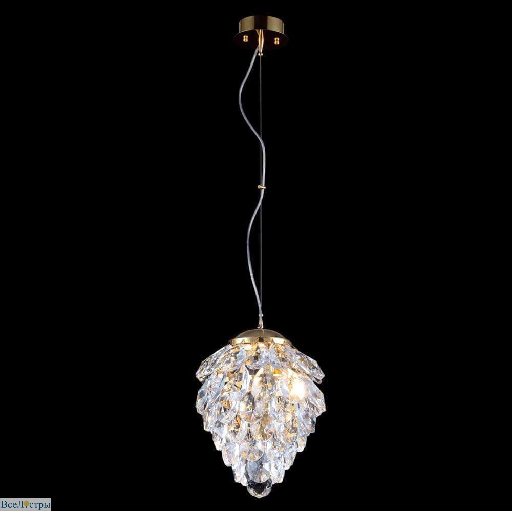 подвесной светильник crystal lux charme sp1+1 led gold/transparent