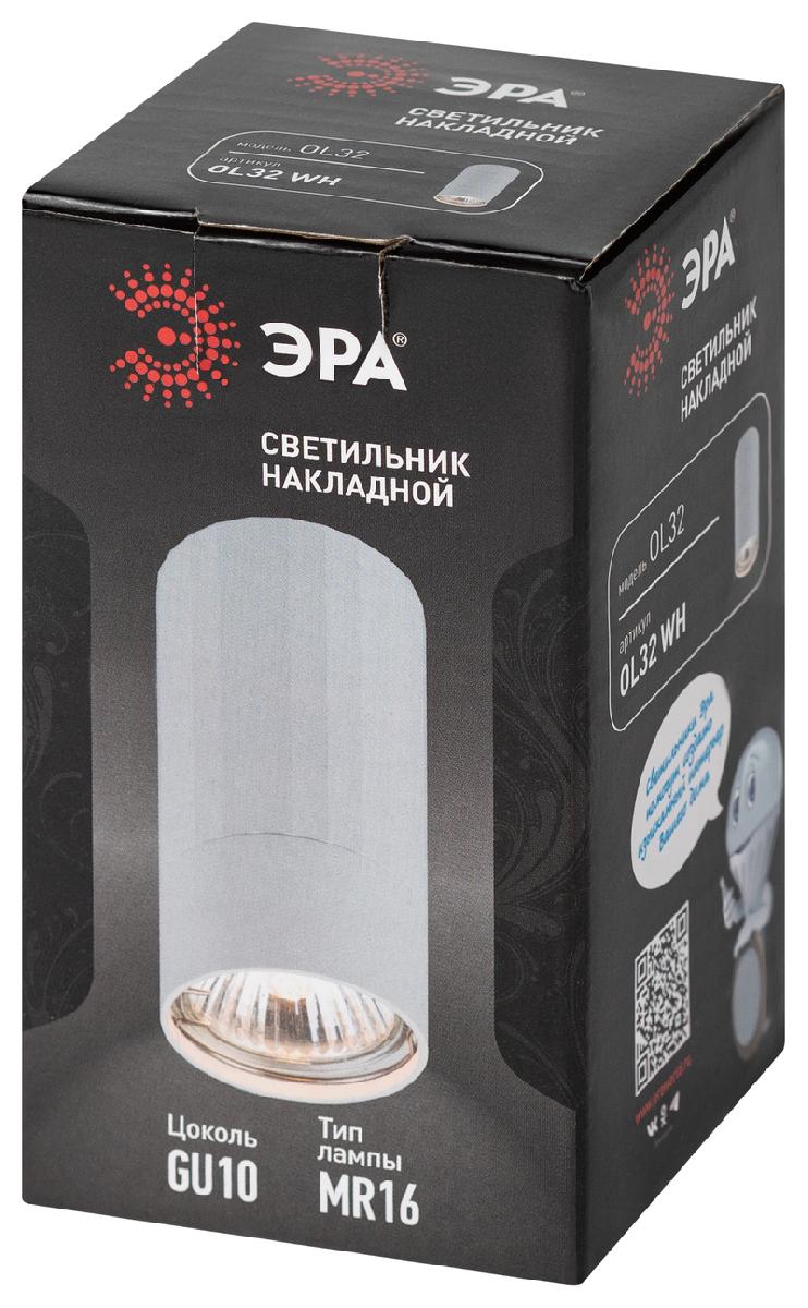 накладной светильник эра ol32 wh б0056377