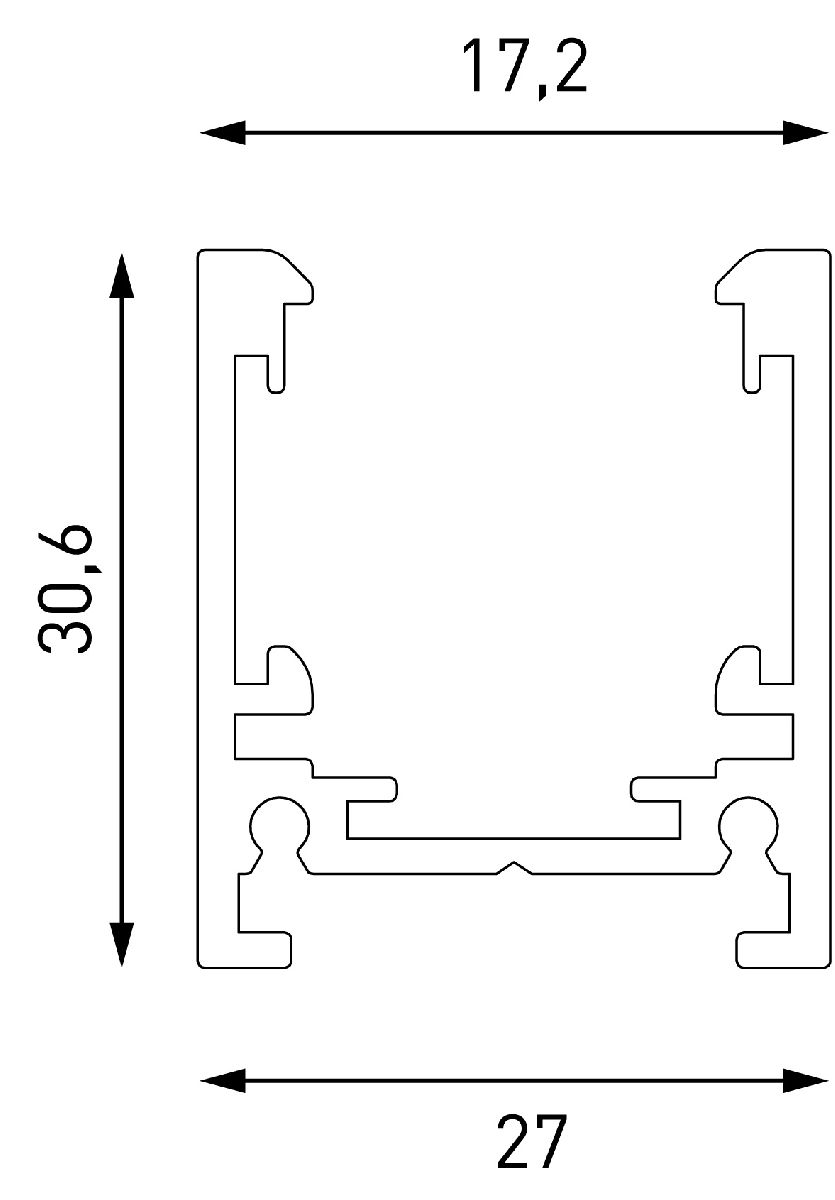 шинопровод накладной lumker sy-link-20s1s-2.5-wh 019272