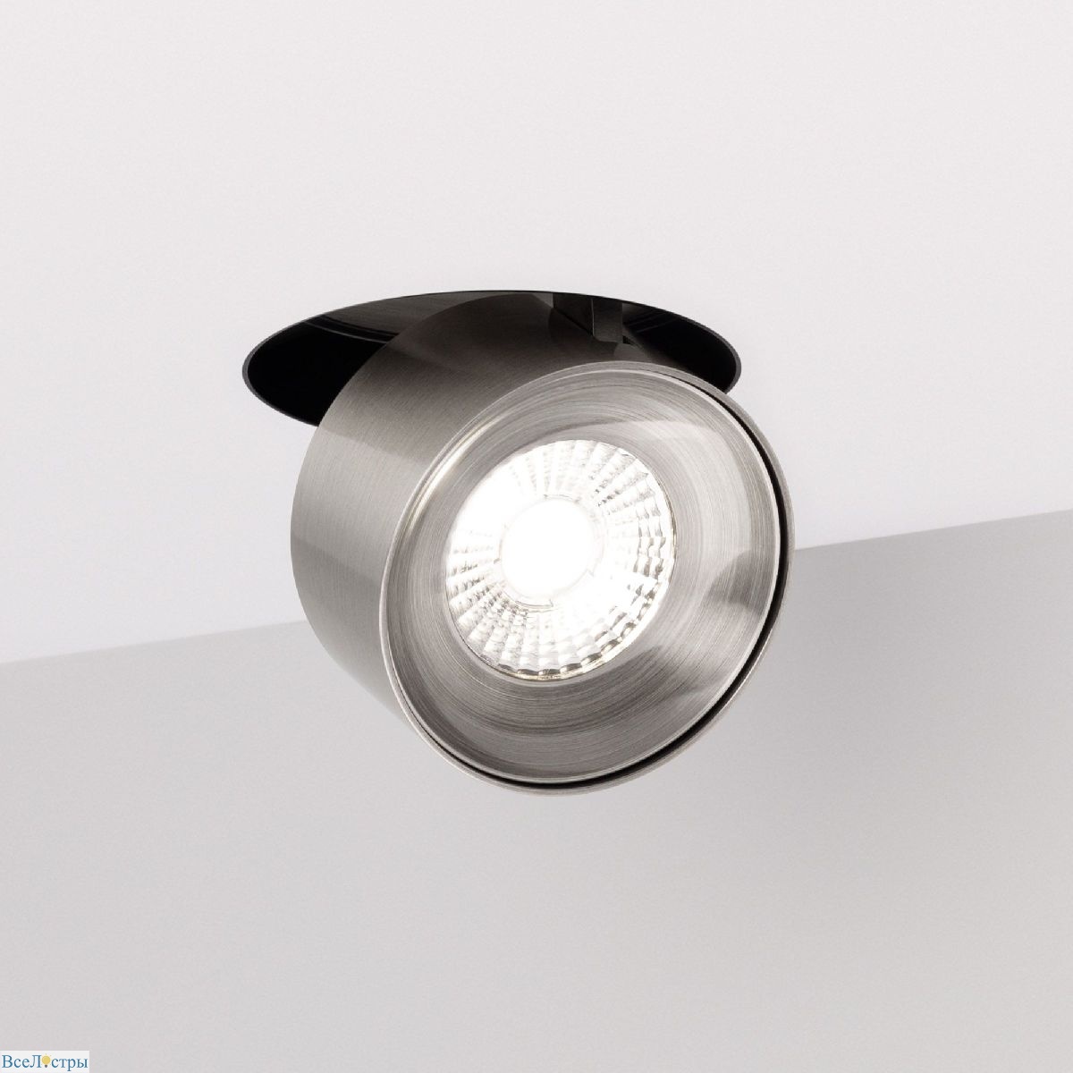 встраиваемый спот arlight sp-plurio-built-trimless-r120-9w warm3000 (bk-ni, 36 deg, 230v) 038063