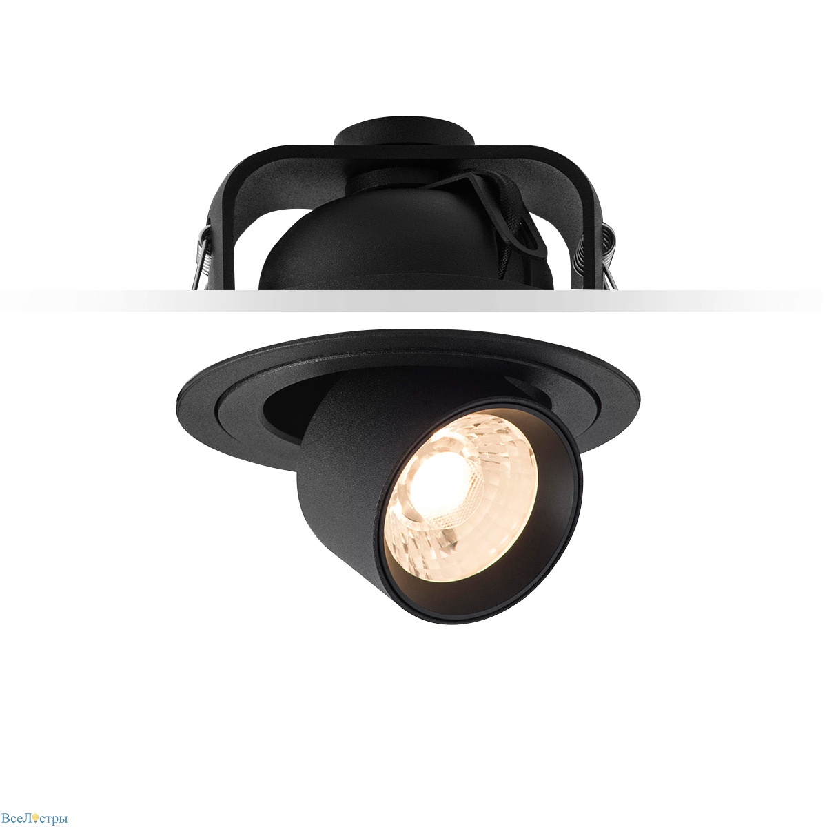 встраиваемый светильник delight collection da82 da8204rr диаметр 10