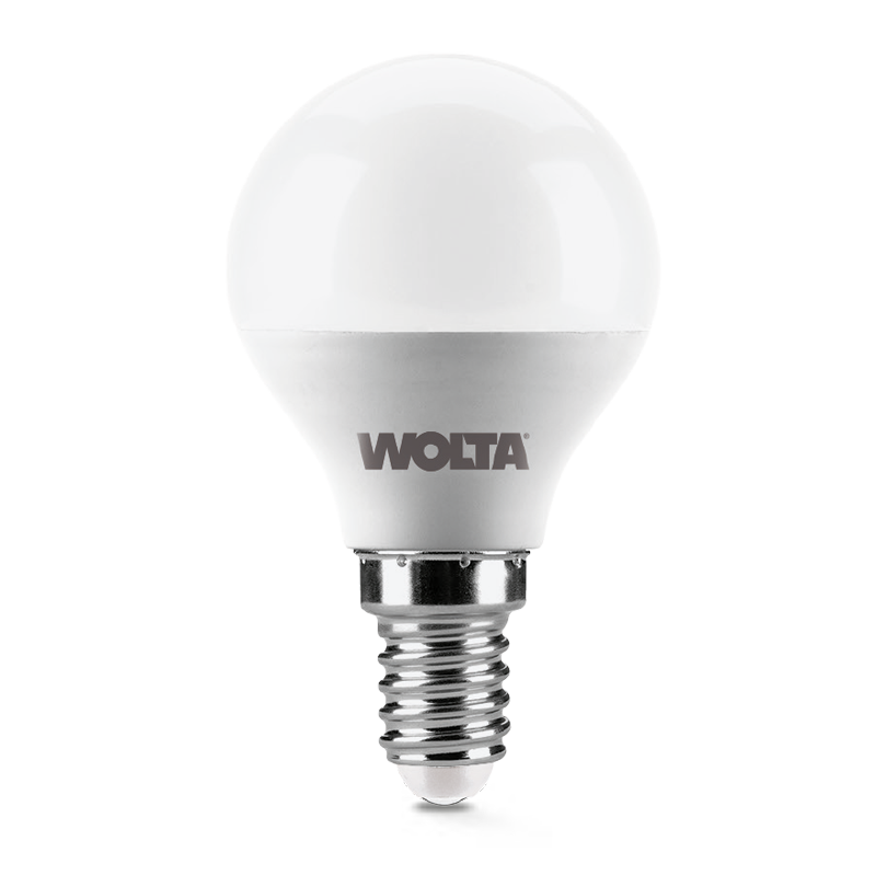 светодиодная лампа wolta 7.5вт 6500k e14 груша матовая 25w45gl7.5e14
