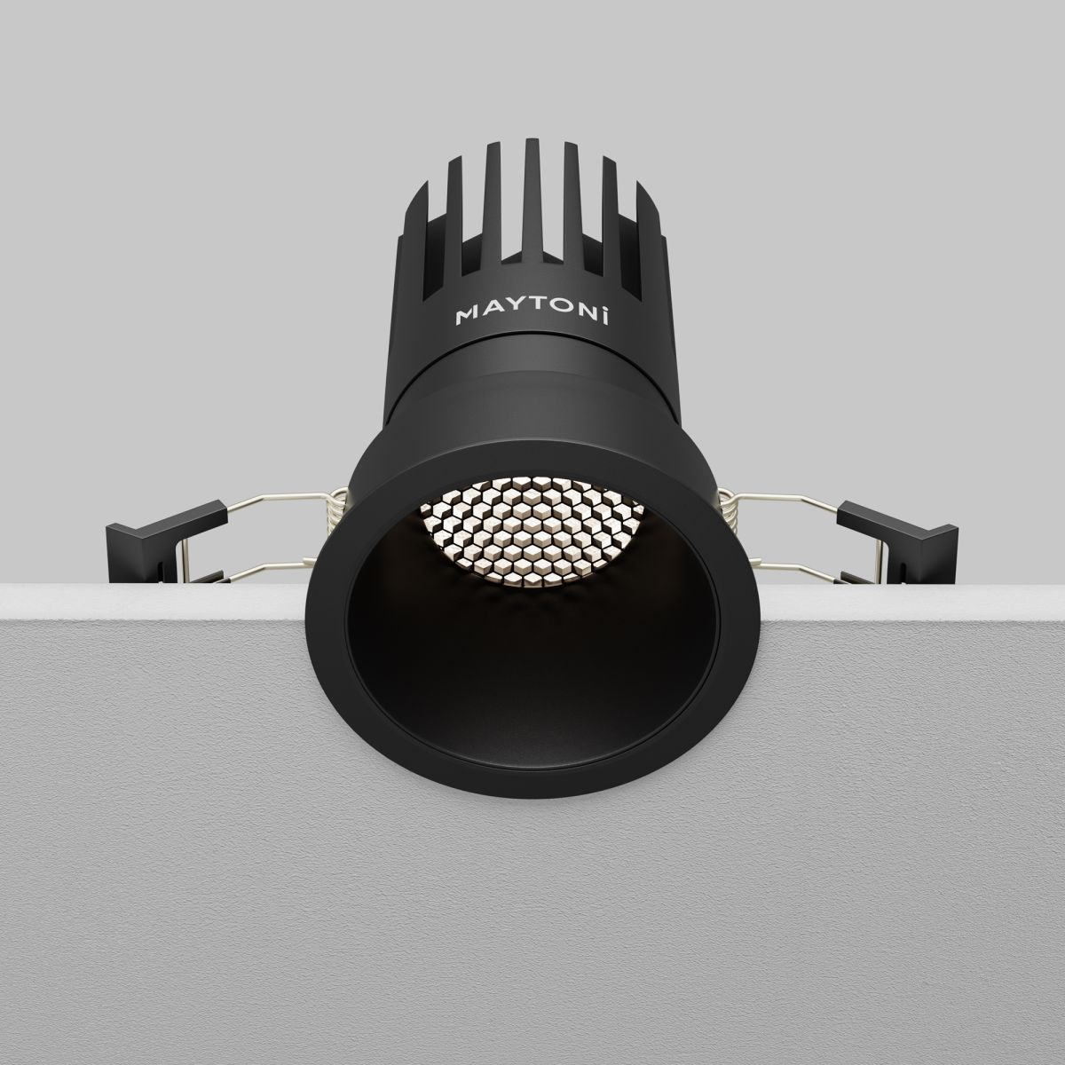 встраиваемый светильник maytoni dip dl118-15w-4k-b