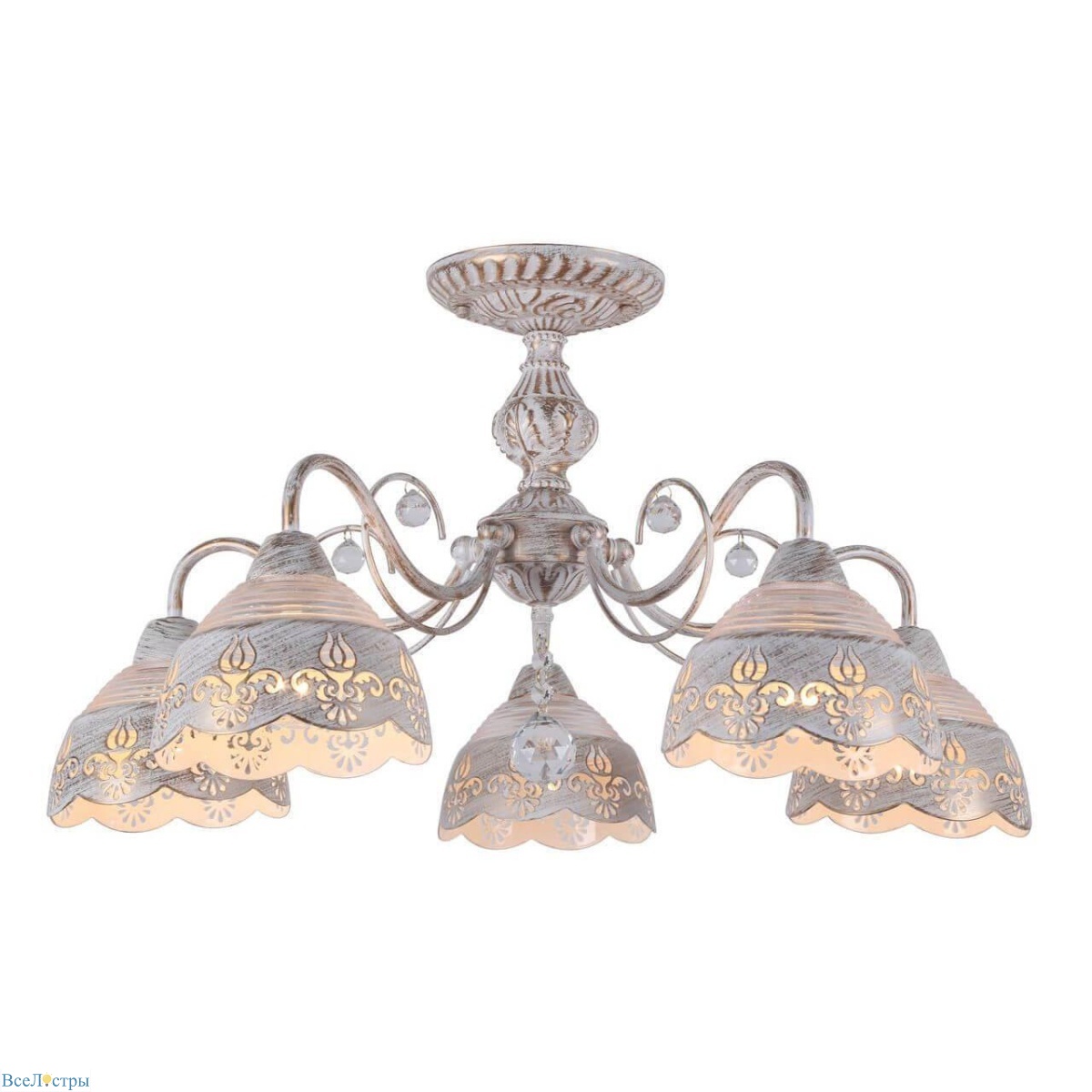 потолочная люстра arte lamp sicilia a9106pl-5wg