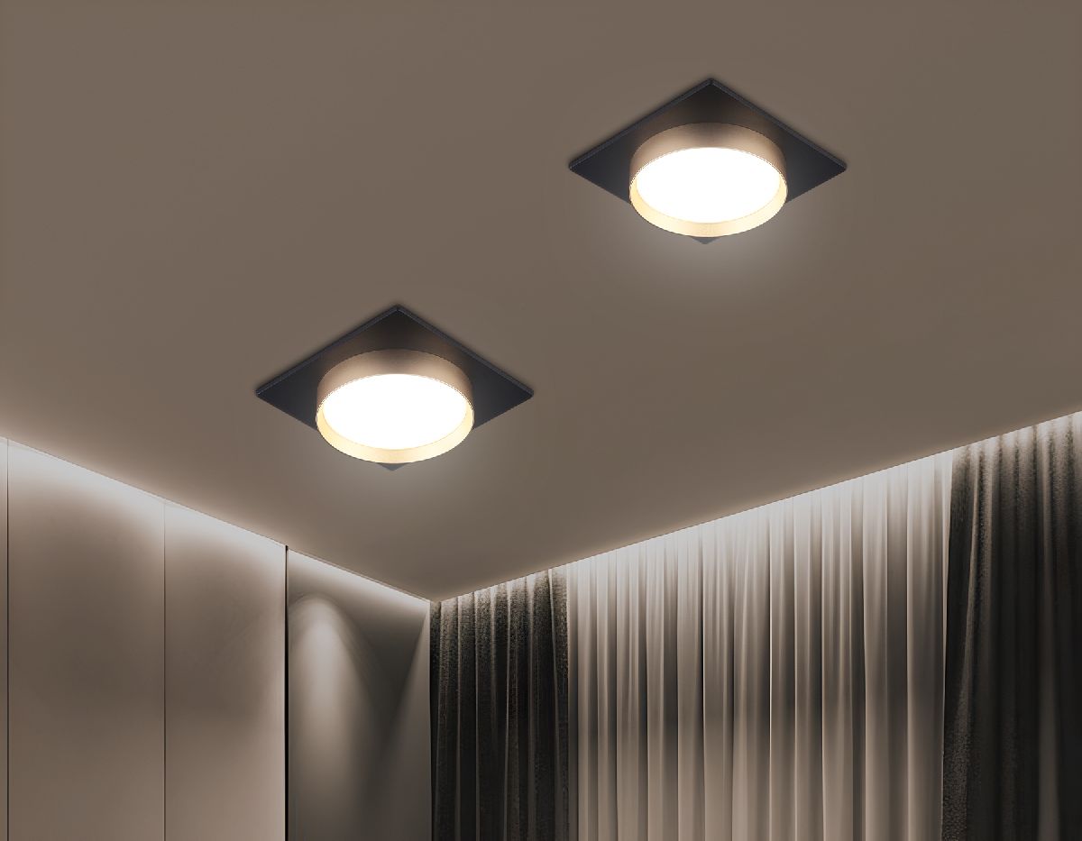 встраиваемый светильник ambrella light techno spot gx53 acrylic tech tn5232