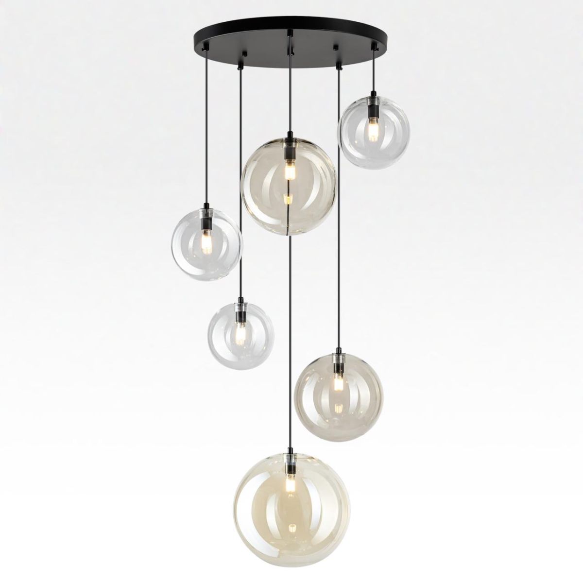 каскадная люстра citilux orton cl202163