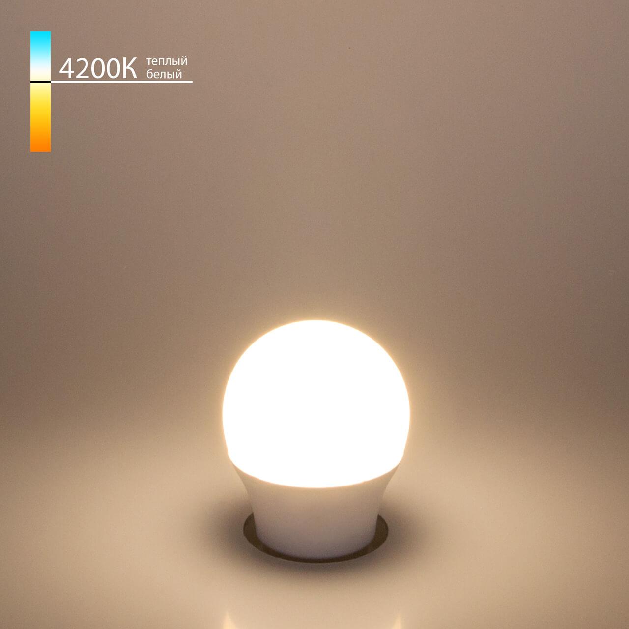 лампа светодиодная elektrostandard e27 7w 4200k матовая a048663