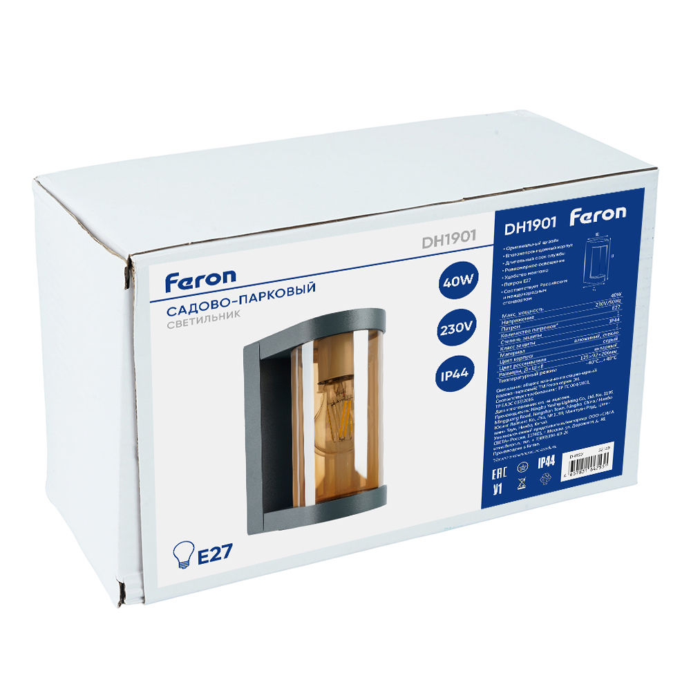 уличный настенный светильник feron бостон dh1901 52189