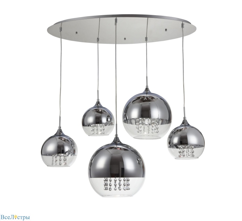 подвесная люстра maytoni fermi p140-pl-170-5-n