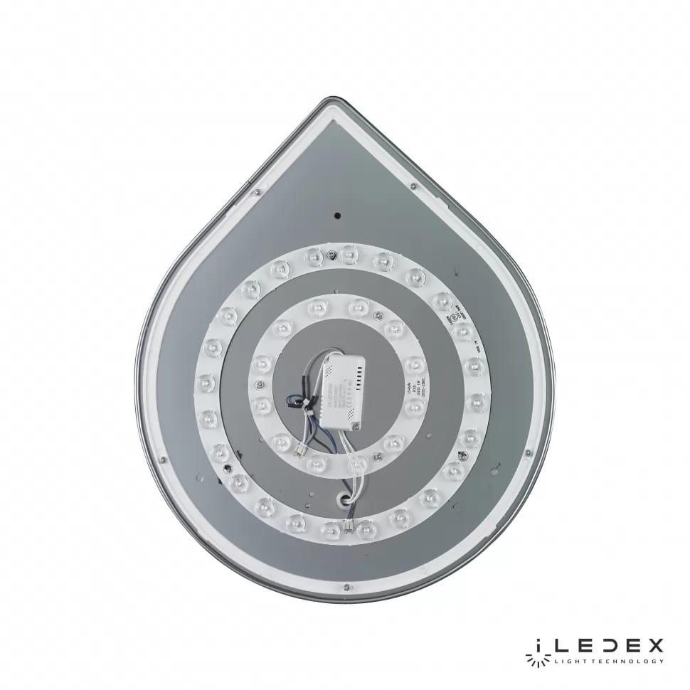 настенный светодиодный светильник iledex omega 6008w-18w-3000k wh-gl