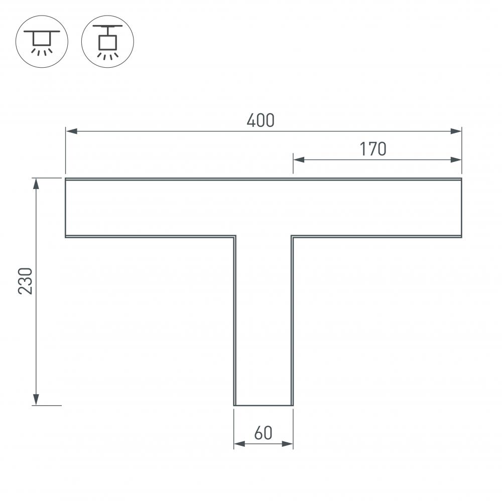 соединитель профиля arlight sl-line 030142