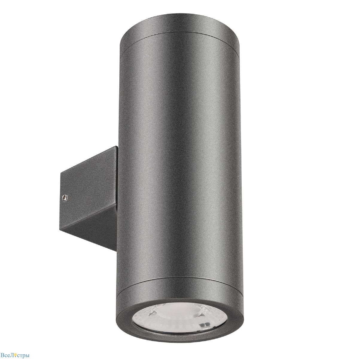 уличный настенный светильник arlight lgd-ray-wall-twin-r65-2x9w day4000 (gr, 23 deg, 230v) 044850