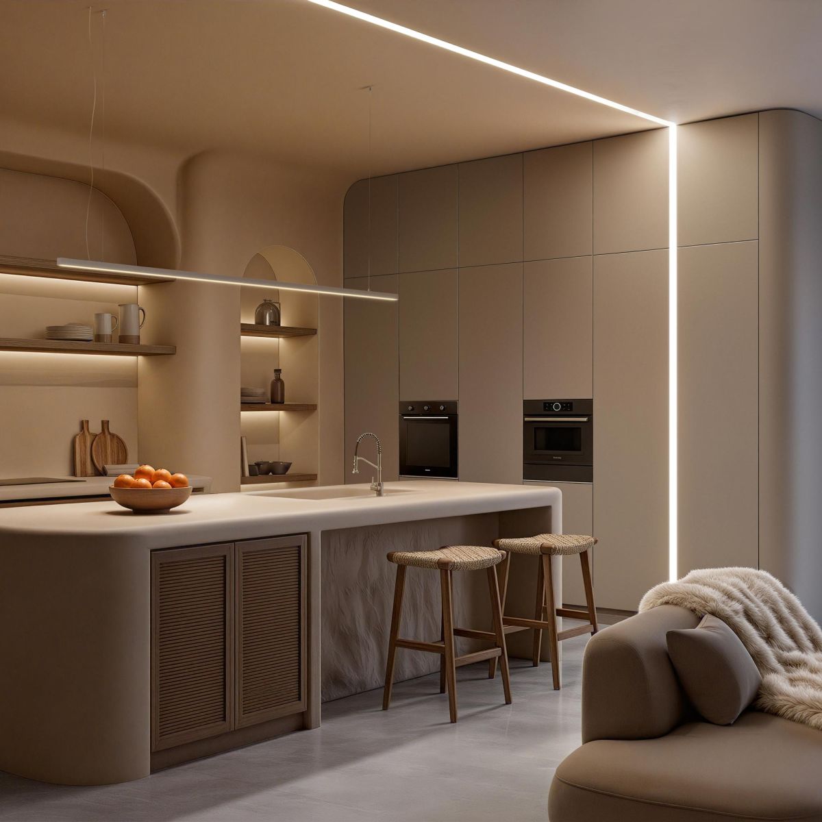 профиль arlight linia25-fantom-2000 anod (алюминий) 053806