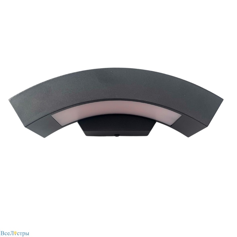 уличный настенный светильник uniel ulu-s72a-14w/4000k ip65 black ul-00009355