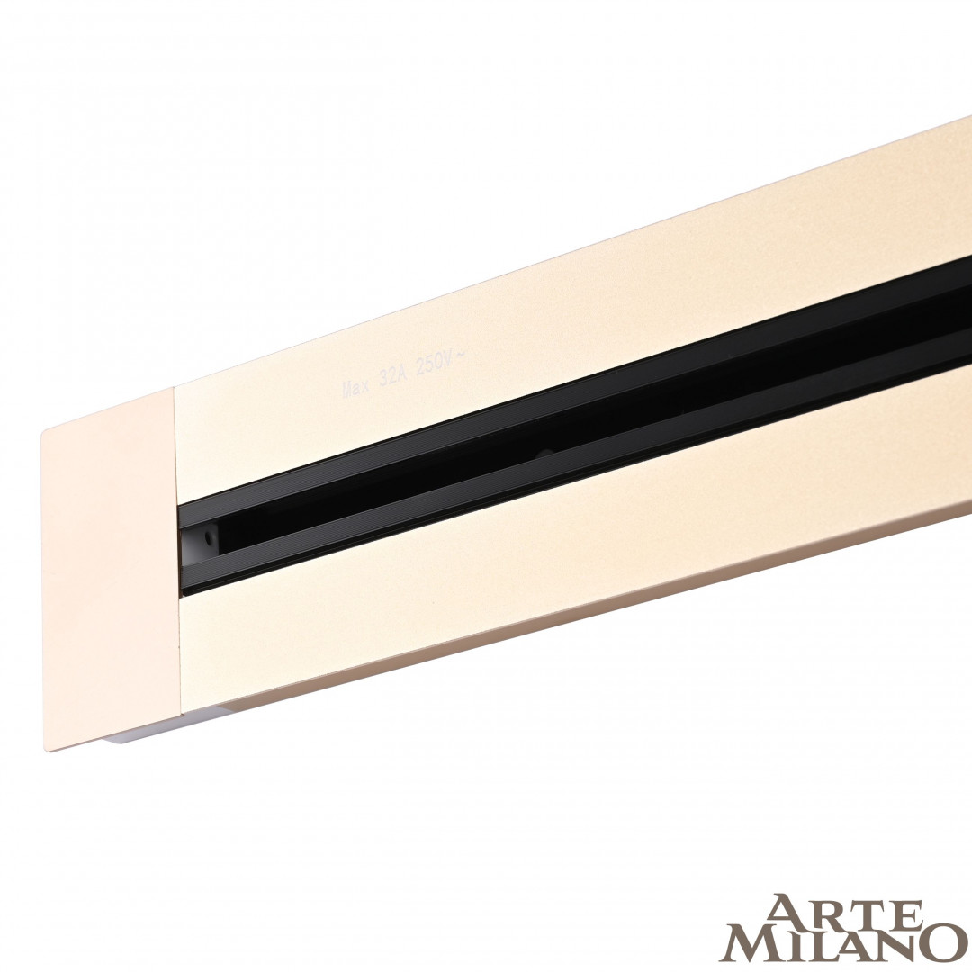 встраиваемый шинопровод arte milano am-track-sockets 382301tb/100 gold