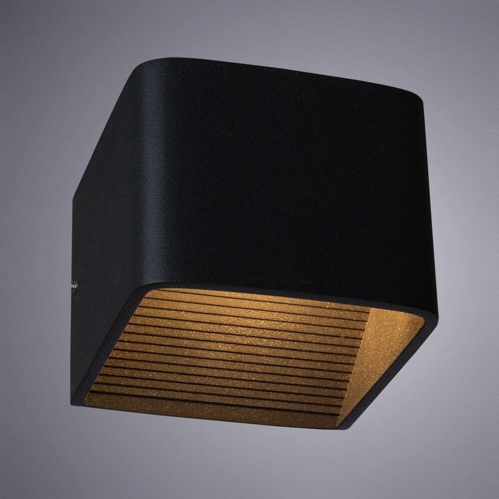 настенный светодиодный светильник arte lamp scatola a1423ap-1bk