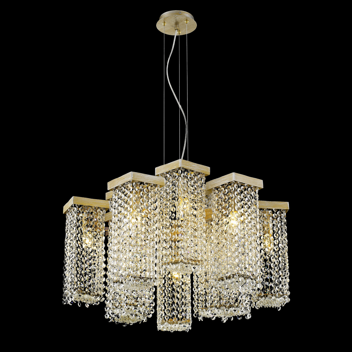 подвесная люстра delight collection p68065-12 gold