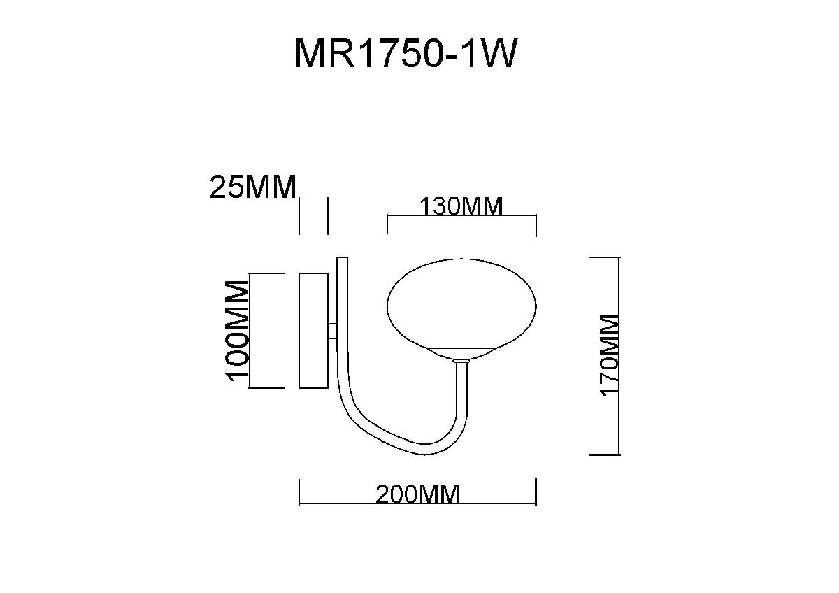 бра myfar scott mr1750-1w