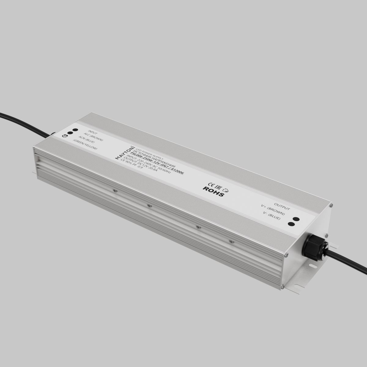 блок питания maytoni led strip psl008 12в 250вт ip67 812006