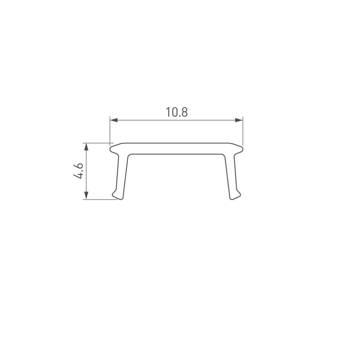 экран arlight shelf-600-2000 opal (пластик) 060587