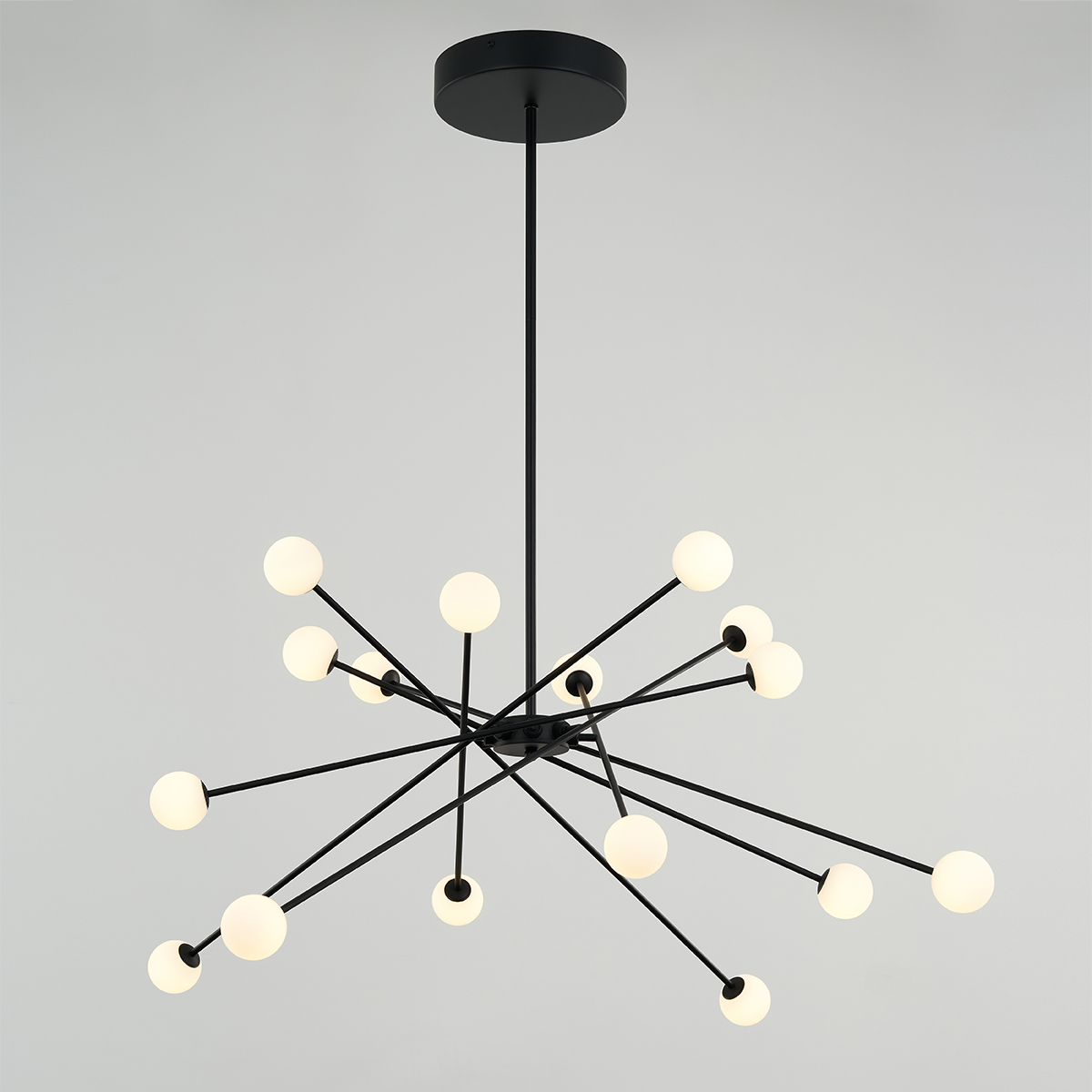 люстра на штанге delight collection md19001025-16a black