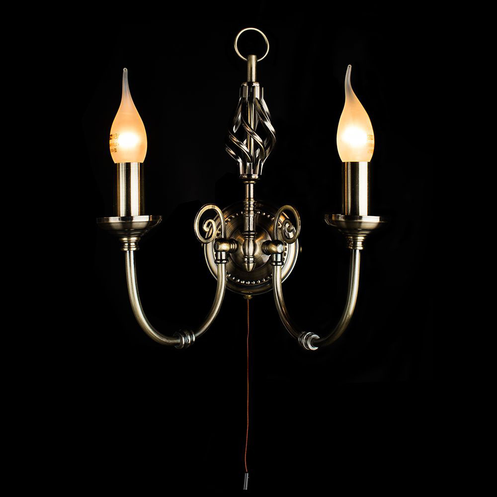 бра arte lamp zanzibar a8392ap-2ab