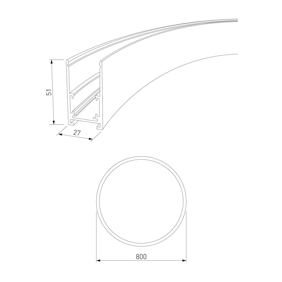 шинопровод elektrostandard slim magnetic 85160/00 a066497