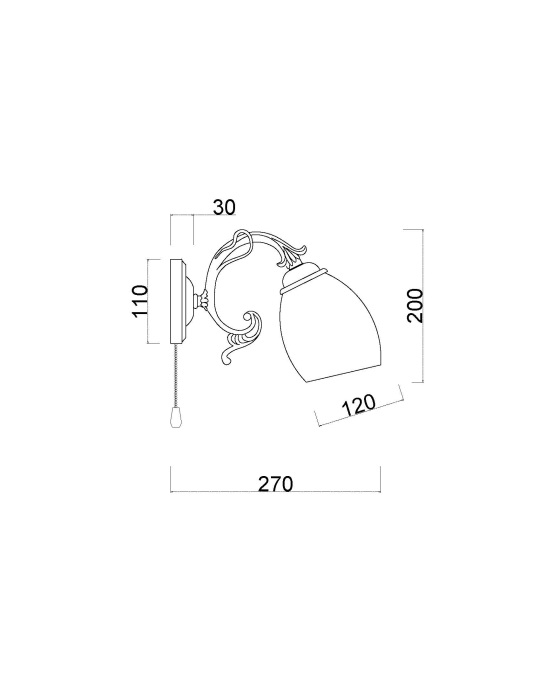 бра myfar biene mr2700-1w