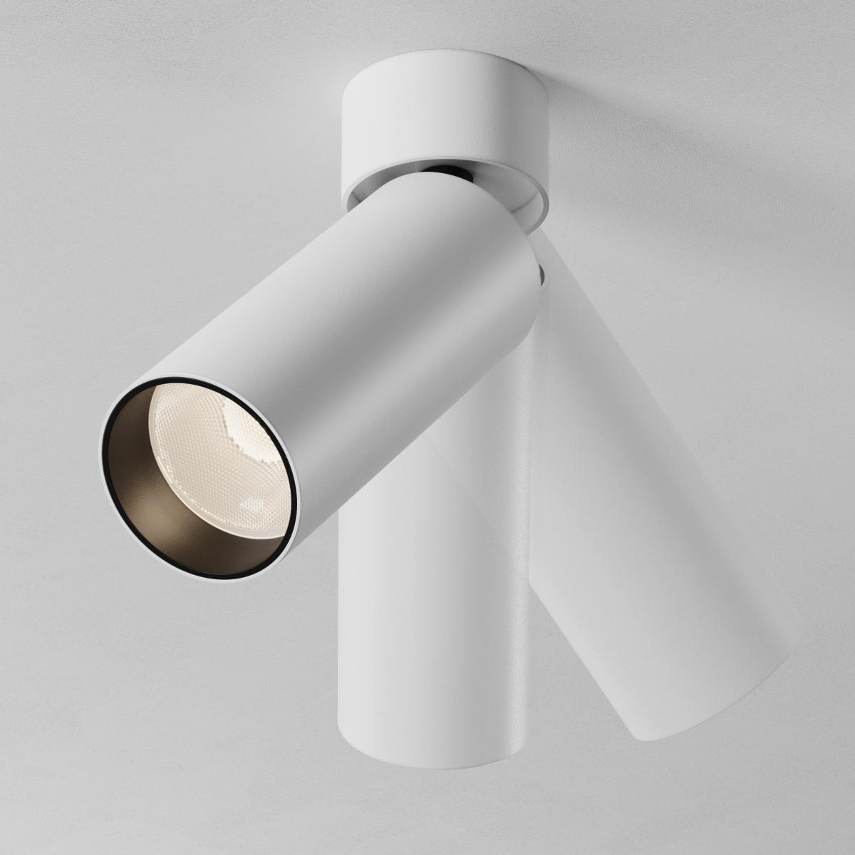 спот maytoni technical focus led c055cl-l12w3k-ss-w