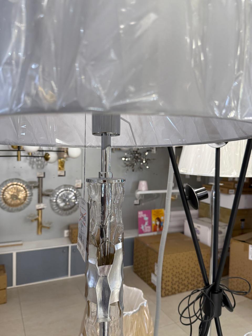 торшер crystal lux primavera pt1 chrome