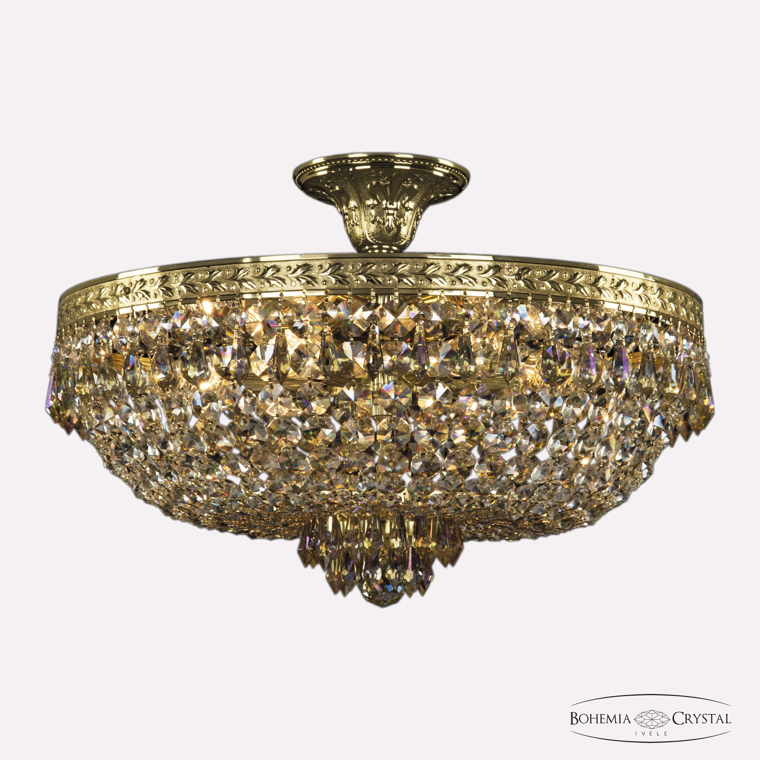 потолочная люстра bohemia ivele crystal 19271/45iv g r801