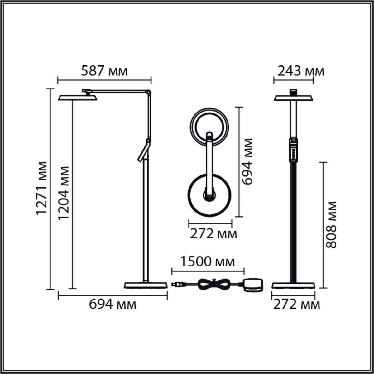 торшер lumion genri 8333/15fl