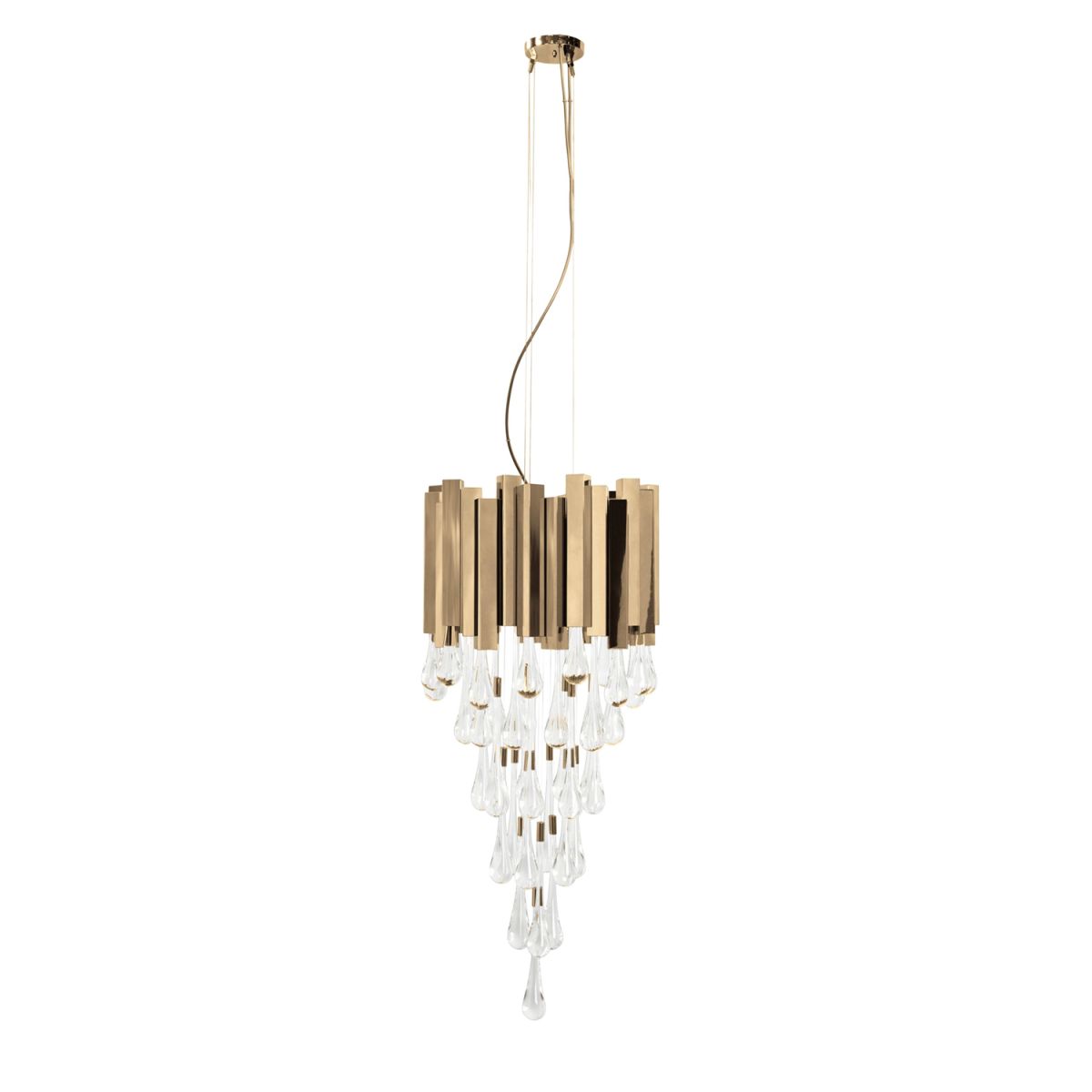 подвесная люстра delight collection trump km0988p-8 gold