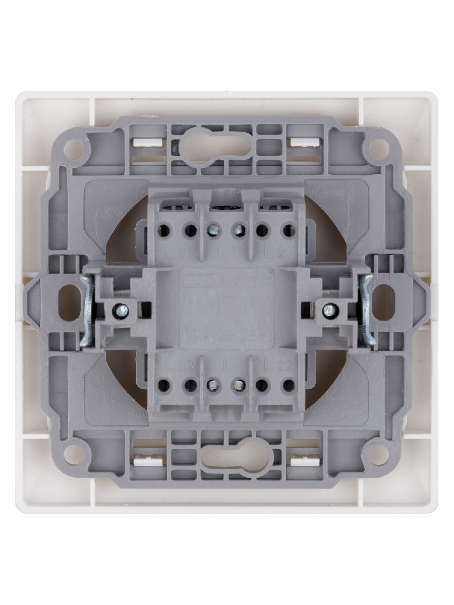 выключатель одноклавишный с подсветкой ильмень tdm electric sq1823-0003