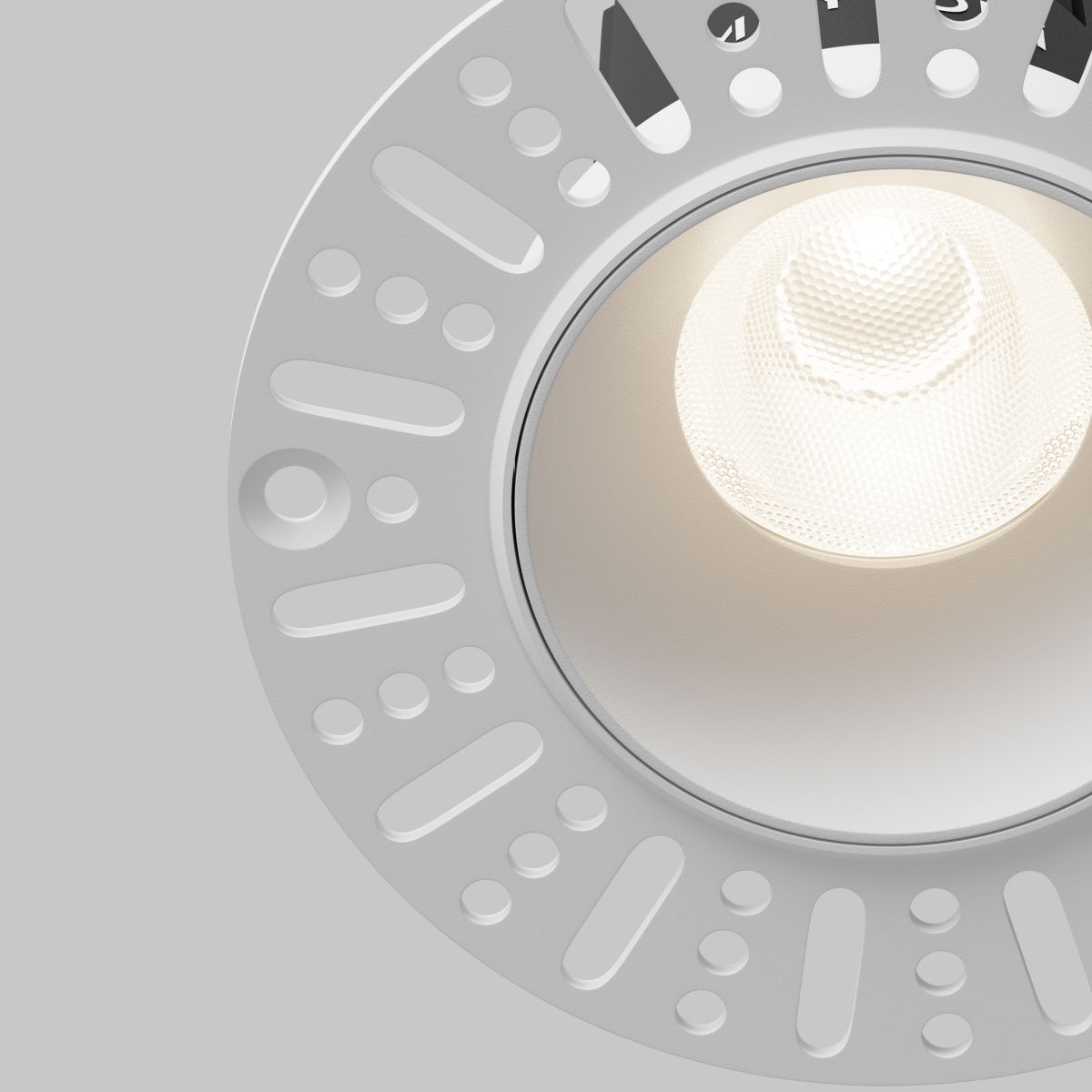 встраиваемый светильник maytoni dip dl119-10w-4k-trs-w