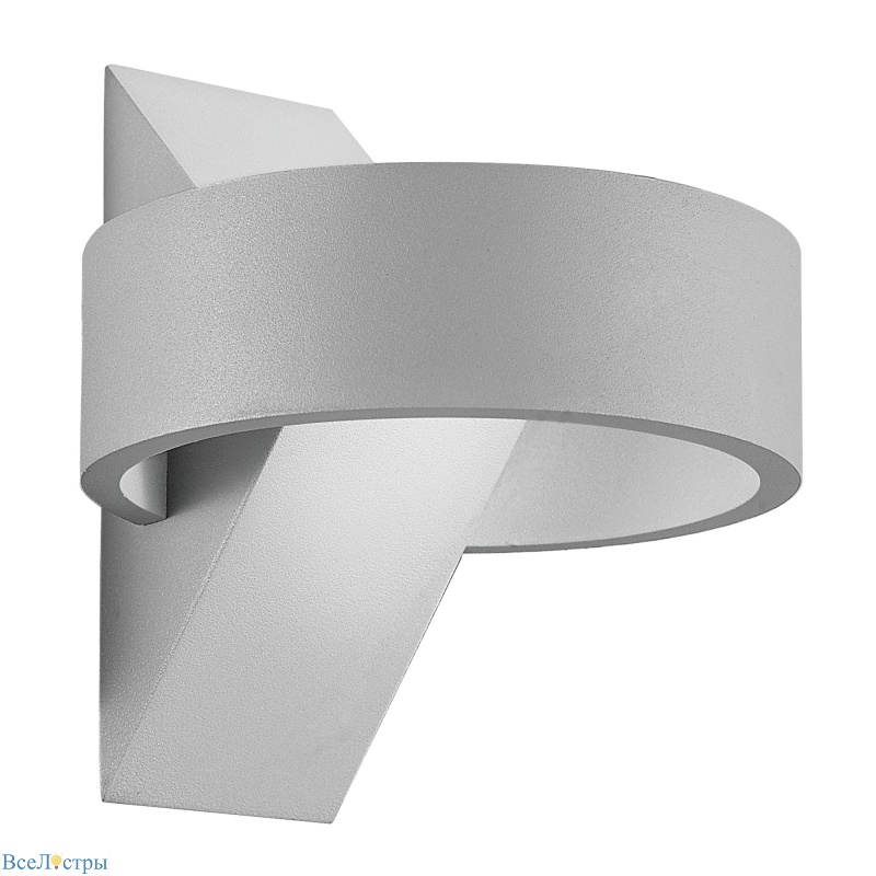 уличный настенный светильник uniel ulu-s34a-8w/4000k ip65 grey ul-00009350