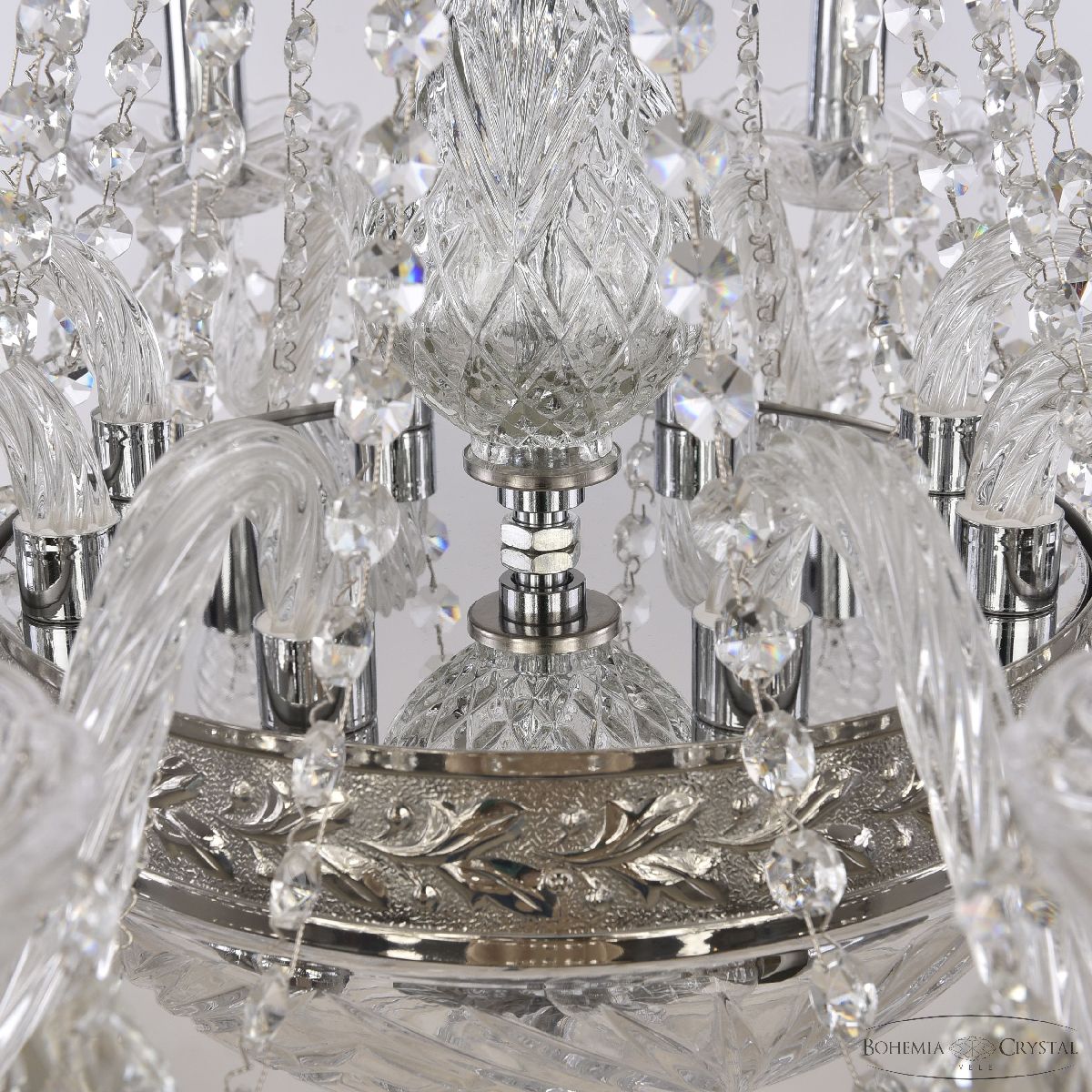 подвесная люстра bohemia ivele crystal 1451/8/160/250 ni