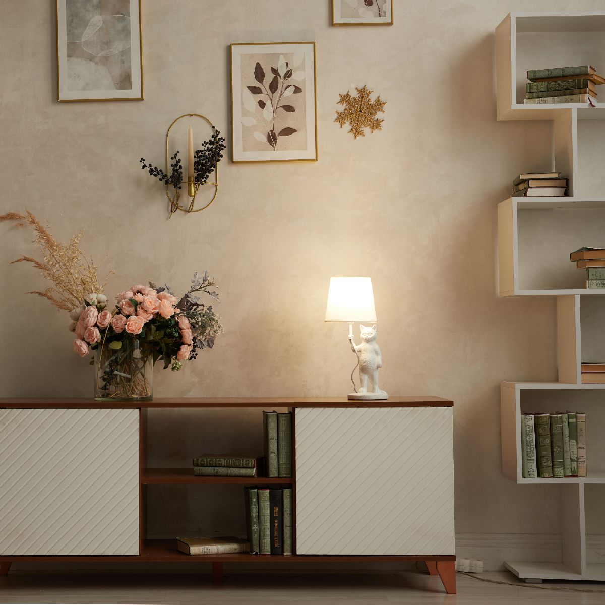 настольная лампа uniel uml-b465 e14 white ul-00011382