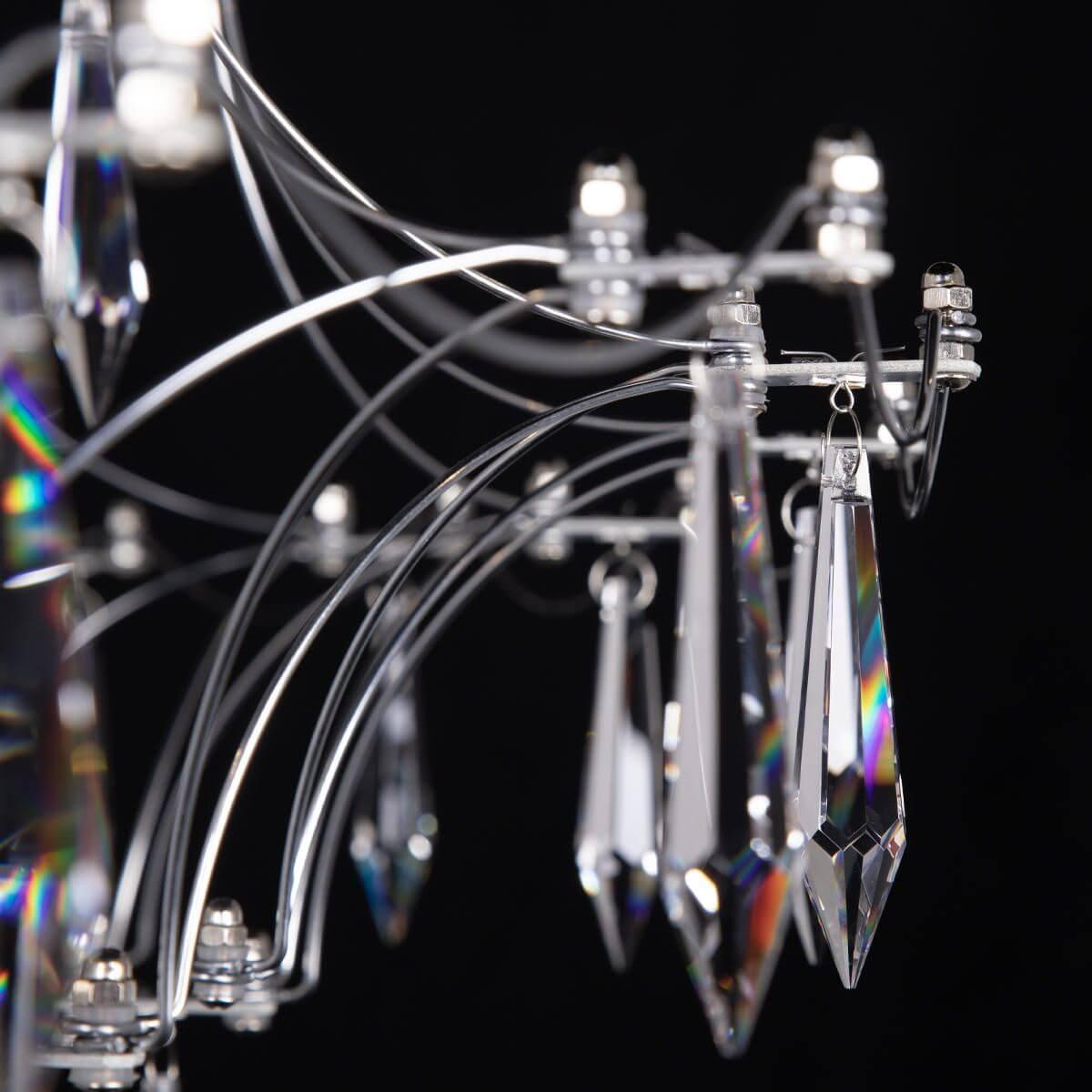 подвесной светодиодный светильник loft it mira 10259/1000 silver asfour