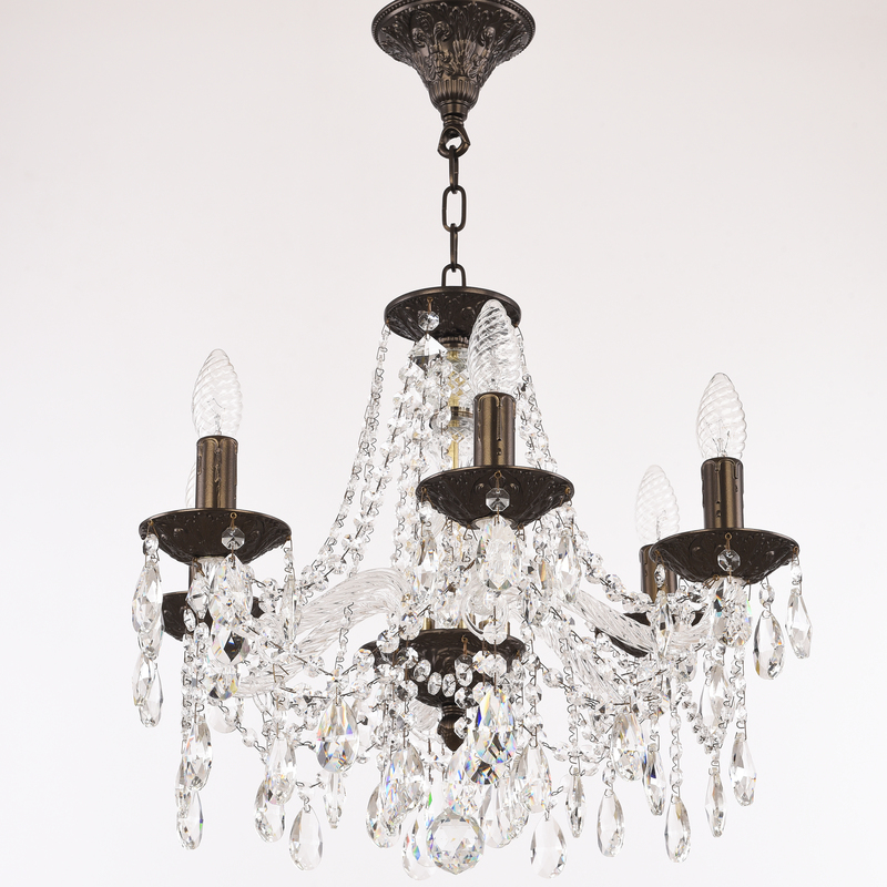 подвесная люстра bohemia ivele crystal al16313/6/165 pd