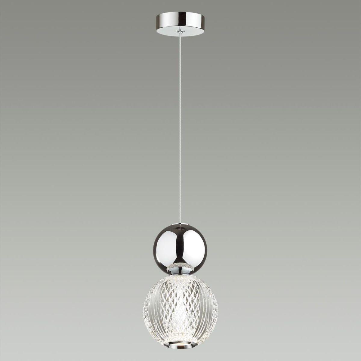 подвесной светодиодный светильник odeon light crystal 5007/7l