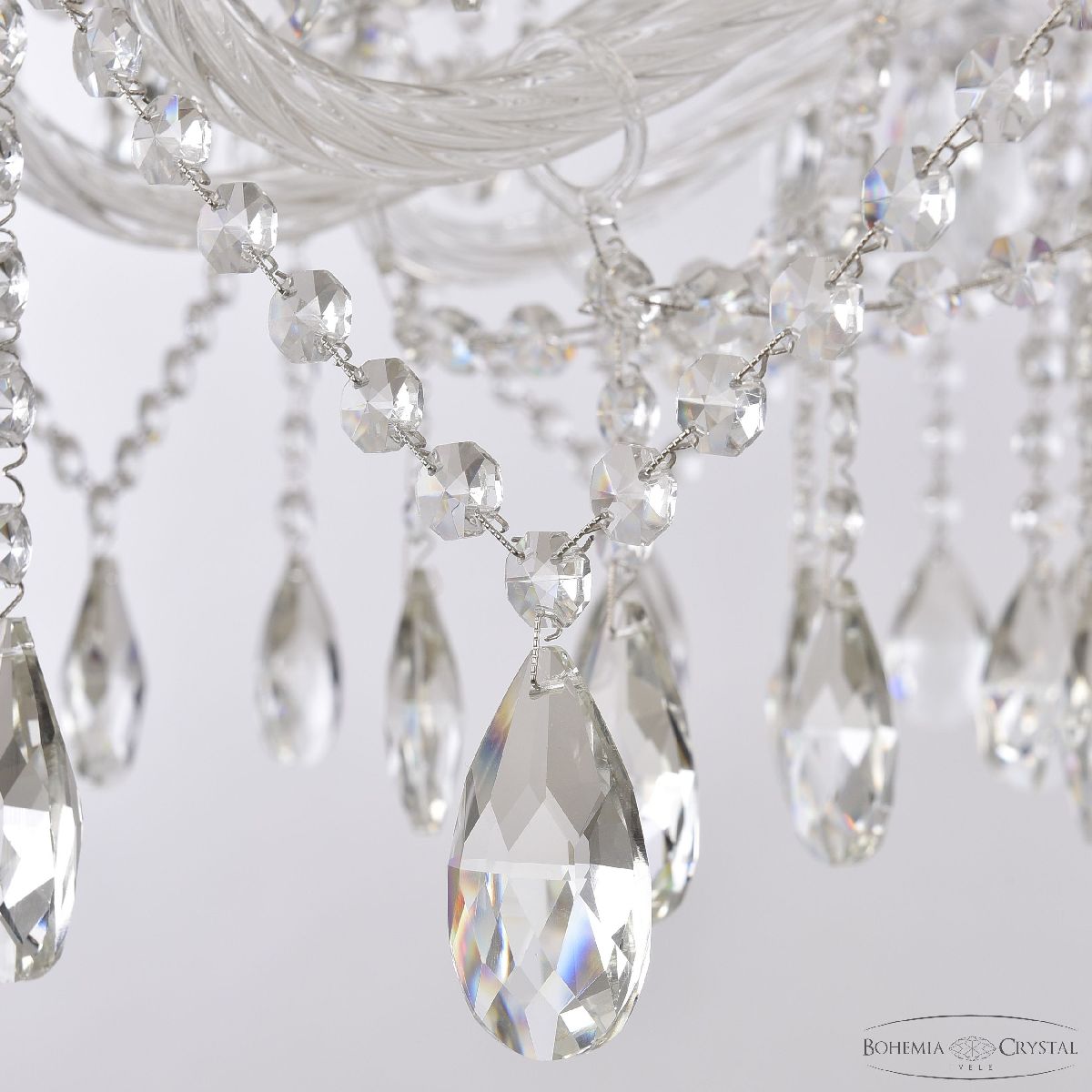 подвесная люстра bohemia ivele crystal 1413/10/300 ni